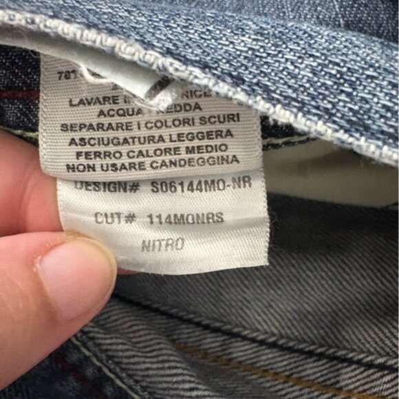 Habitual Straight Leg Nitro Blue Denim Jeans Size 30 Made in the USA Casual - Picture 10 of 11